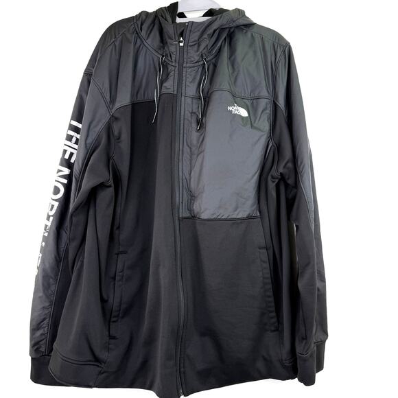The North Face Men's Black Essentials Full Zip Hoodie Jacket Size XXL - Picture 1 of 9